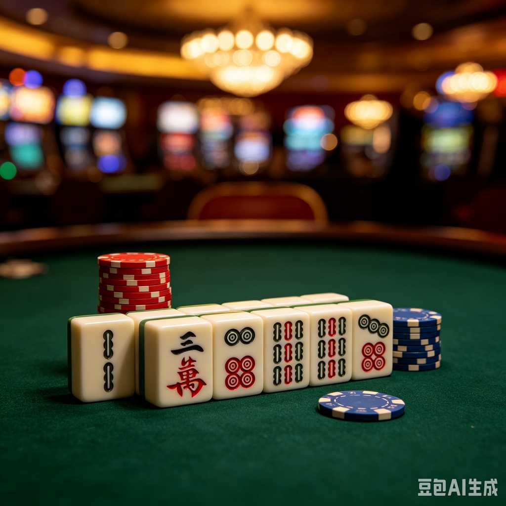 flat print mahjong set